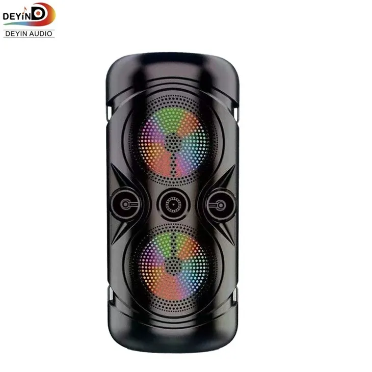 Portable Bluetooth Wireless Speaker 4inch*2 Speaker Life Outdoor Party Mini FM USB AUX TF TWS Double Three-inch Speaker
