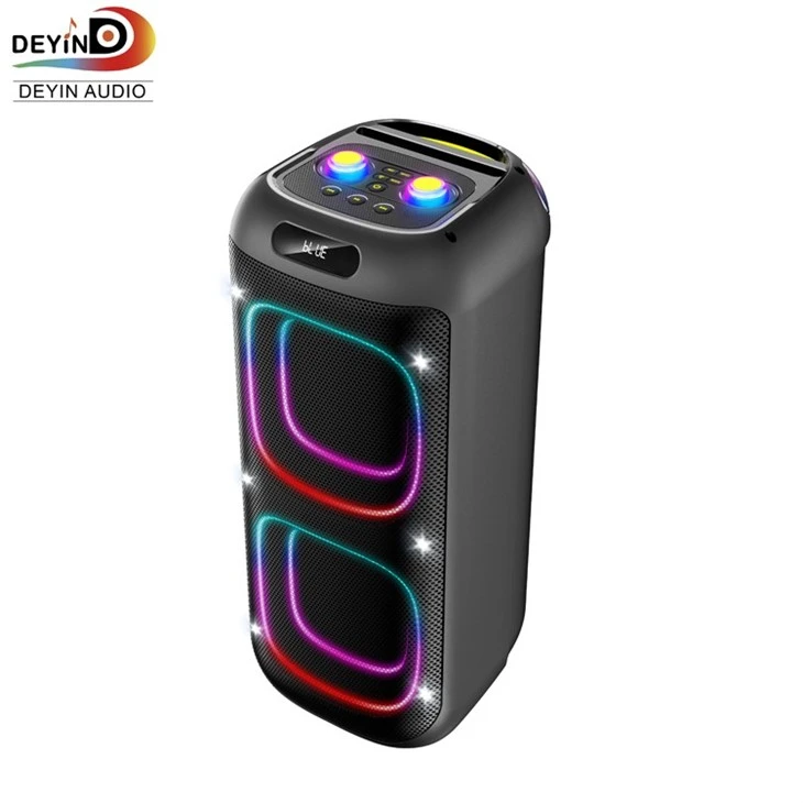 Professional Wireless Karaoke BT Speaker Stereo Deep Bass Woofer HIFI Subwoofer LED Light Party DJ Speakers factory