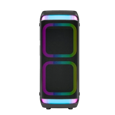 Hot Selling 8 Inch Dual Portable Wireless Speakers RGB LED Light Super Bass Aux USB DC Battery TWS Microphone Outdoor Parties