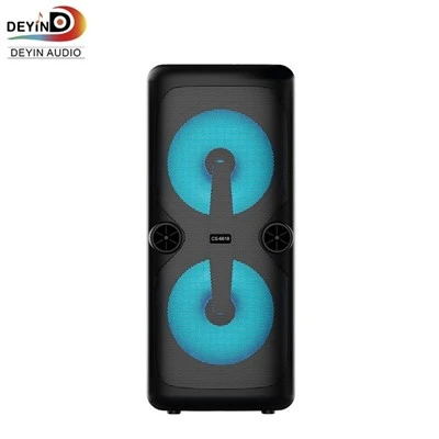 OEM New Blue-Tooth Bass Speaker Dual 6 Inch Audio Customized Logo RGB Subwoofer Wireless Home Theatre Outdoor System DJ Party